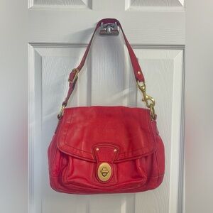 Coach Red Leather Purse